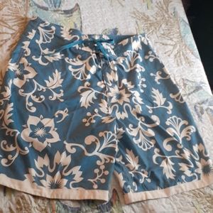Blue Curl board shorts size 36 tropical blue white pockets in great shape